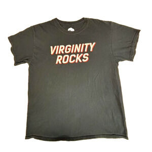 Danny Duncan Tee Mens LARGE Black Virginity Rocks T-shirt YOUTUBE